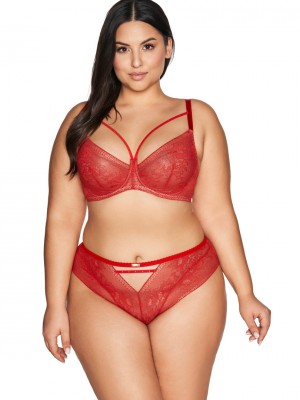 Полуподплатен сутиен в червен цвят AV 2128