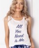 Дамска пижама в синьо и бяло Need Me Дамска пижама в синьо и бяло Need Me
