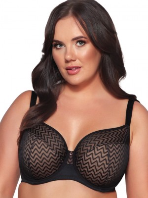 Полуподплатен сутиен в черен цвят AV 2102