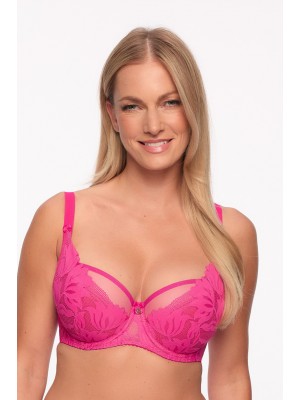 Красив полуподплатен сутиен в циклама KETO 1134 Красив полуподплатен сутиен в циклама KETO 1134