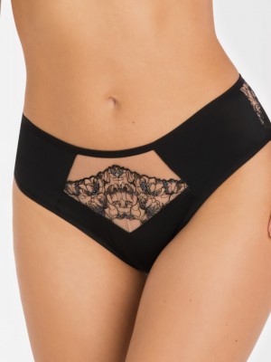 Луксозни бразилиани в черен цвят K103