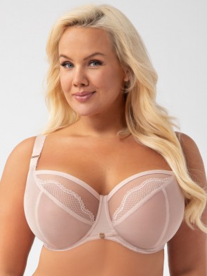 Сутиен с мека чашка в бежов цвят IDA K900