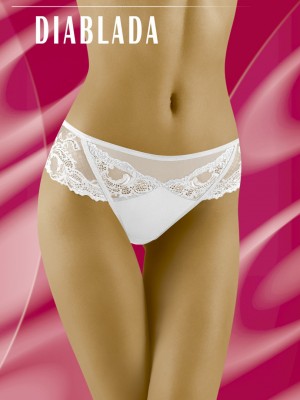 Красиви прашки с дантела в бяло DIABLADA