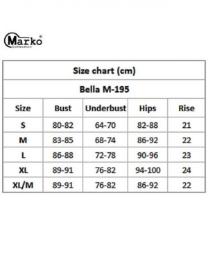 Бански костюм от две части в оранжево Bella M-195-134 Бански костюм от две части в оранжево Bella M-195-134