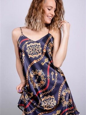 Дамска сатенена нощница  HK 014