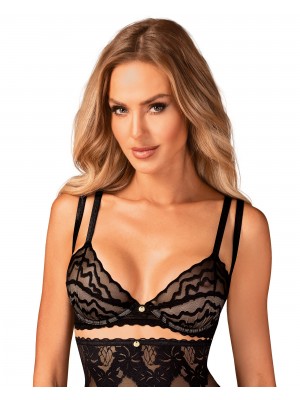 Дантелен сутиен в черен цвят Arienna