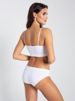 Безшевни бикини, бели