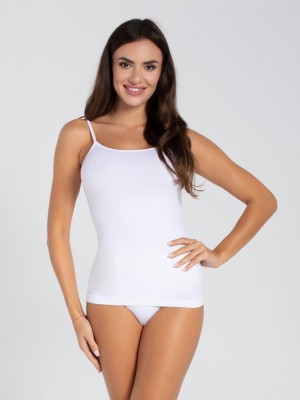 Дамски безшевен потник 60DEN, бял Дамски безшевен потник 60DEN, бял