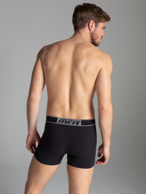 Мъжки безшевни боксерки, черни Мъжки безшевни боксерки, черни