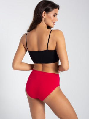 Queenie Бикини от микрофибър без странични шевове ЧЕРВЕН Queenie Бикини от микрофибър без странични шевове ЧЕРВЕН