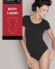 Body T-shirt дамско боди с къс ръкав, черен