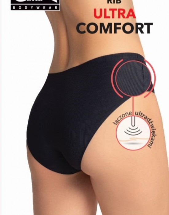 RIB ULTRA COMFORT - дамски бикини в черно