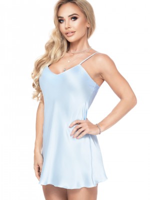 Aria-II сатенена нощница, небесносин цвят Aria-II сатенена нощница, небесносин цвят