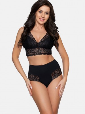 BBL187 бикини с дантела, черен цвят BBL187 бикини с дантела, черен цвят