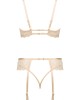 Луксозно секси бельо от три части Rose nude