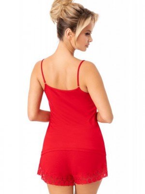 Niki къса пижама в червено Niki къса пижама в червено