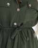 531-5 Рокля тип риза в цвят каки