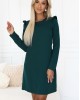 NELL 264-2 Ежедневна рокля в зелен цвят