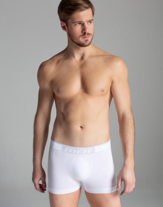 Мъжки безшевни боксерки, бели