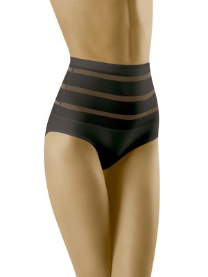 Моделиращи бикини с висока талияFigi-Respecta-Czarne-Czarny