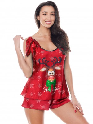 Секси Комплект Komplet-Aster-Red-Red