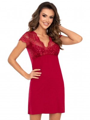 Нощница Koszulka-Doris-Burgundowa-Burgundowy