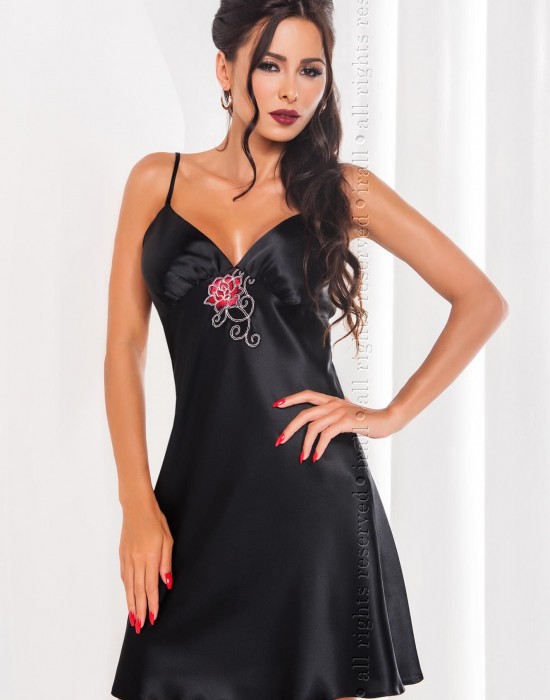 Секси нощница Koszulka-Dakota-Czarny