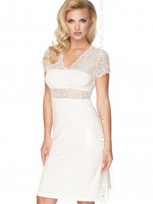 Секси нощница Koszulka-Cameron-Ecru-Ecru