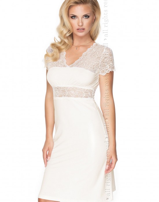 Секси нощница Koszulka-Cameron-Ecru-Ecru