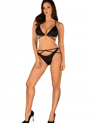 Секси комплект Komplet-Cobra-Nive-set-Czarny-Czarny