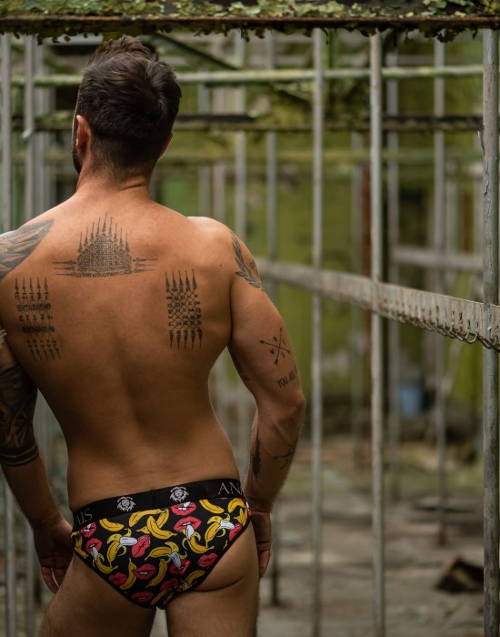 Мъжки Слипове Slipy-Banana-Czarno-ty