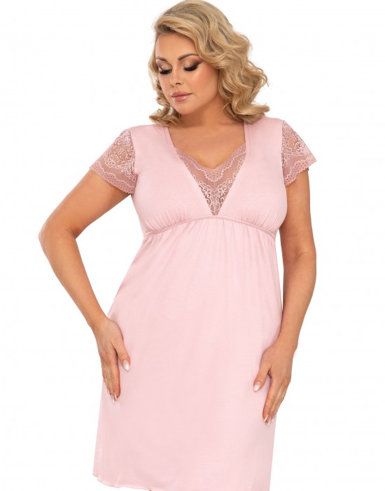 Нощница Koszulka-Celine-Plus-Power-Pink-Powder-Pink