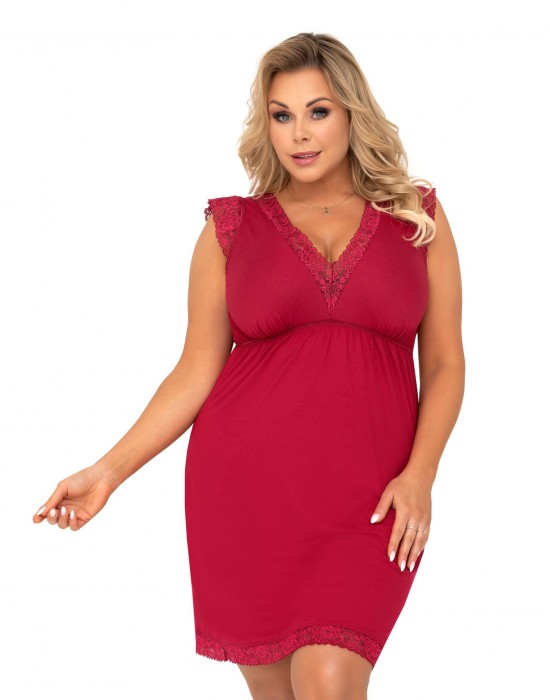 Нощница Koszulka-Vera-Plus-Burgund-Burgundowy