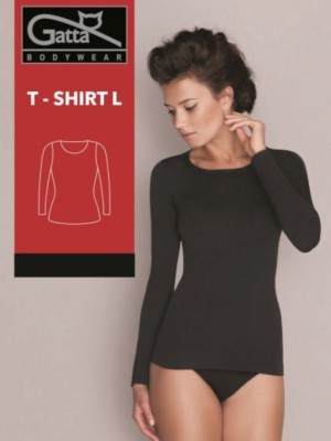 Дамски топ T-shirt-Koszulka-L-Black