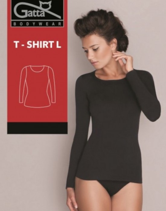 Дамски топ T-shirt-Koszulka-L-Black