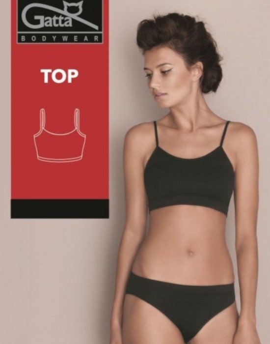 Дамски топ Koszulka-Top-Black