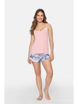 Дамска пижама Piama-Primavera-komplet-Rowo-Niebieski