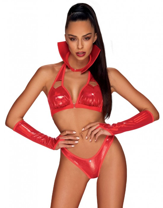 Секси комплект Komplet-Vampines-Czerwony-Czerwony