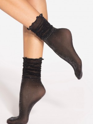 Къси чорапи Skarpetki-Spring-Vibes-08-30-Den-Nero-Silver-Nero-Silver