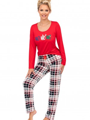 Дамска пижама Piama-Ho-Ho-Long-Red-Red