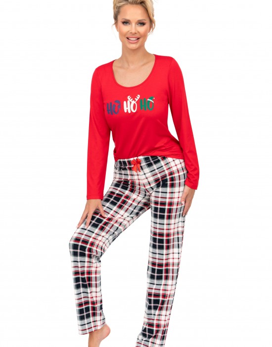 Дамска пижама Piama-Ho-Ho-Long-Red-Red
