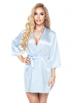 Луксозен секси халат Szlafrok-Aria-Sky-Blue-Sky-Blue