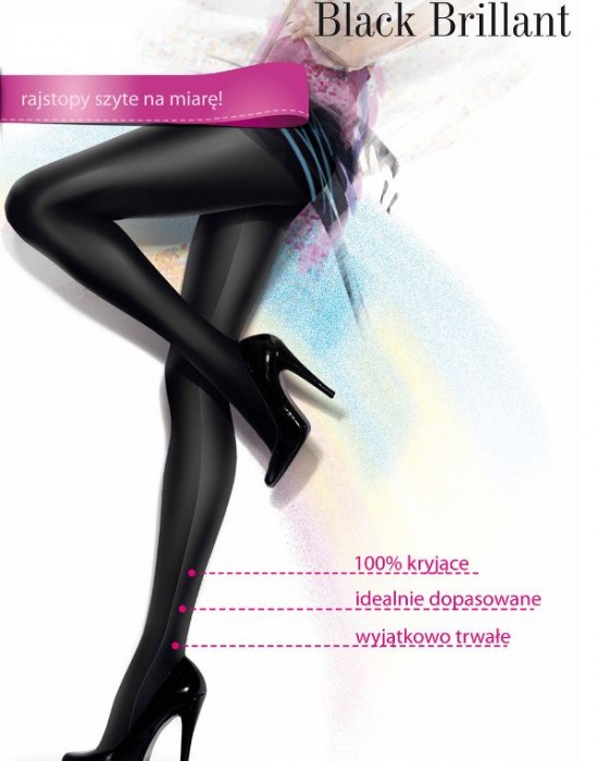 Чорапогащник Rajstopy-Black-Brillant-Nero