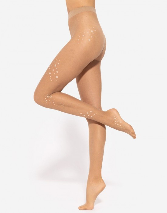 Чорапогащник Rajstopy-Dotsy-17-Daino-beige-Daino-Beige