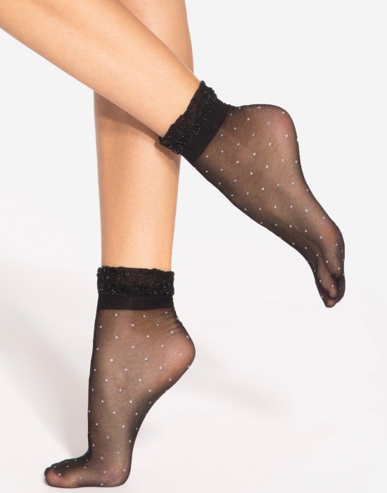 Къси чорапи Skarpetki-Spring-Vibes-06-15-Den-Nero-Silver-Nero-Silver