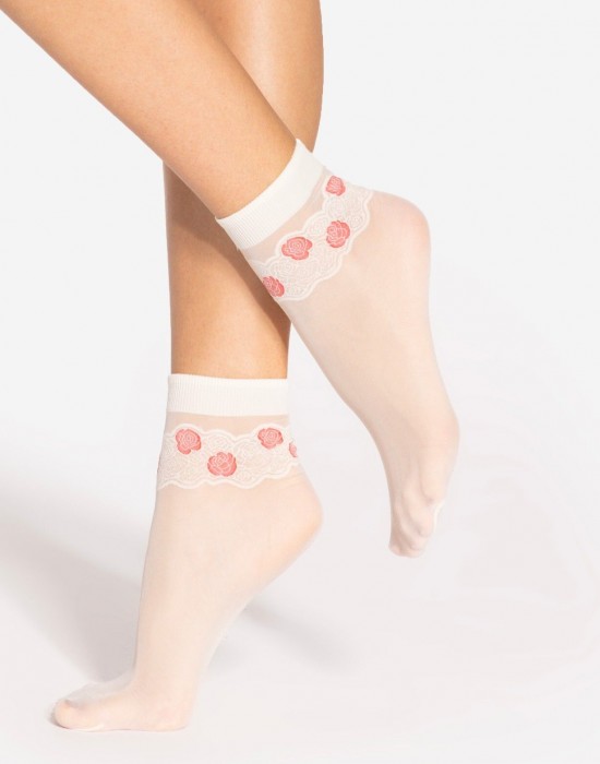 Къси чорапи Skarpetki-Spring-Vibes-10-15-Den-Sabbia-Red