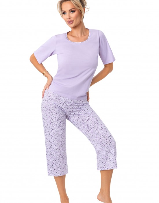 Дамска пижама Piama-Fiorella-34-Liliowy