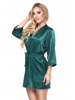 Луксозен секси халат Szlafrok-Aria-Dark-Green-Dark-Green