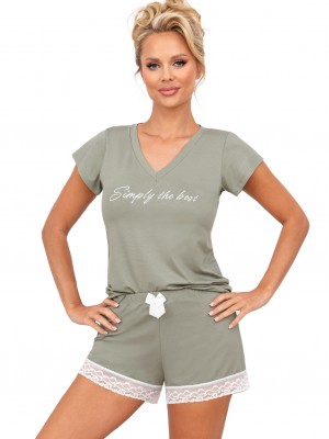 Дамска пижама Piama-Simply-12-Olive-Olive