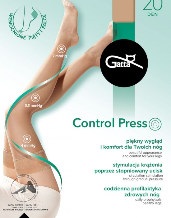 Чорапи Poczochy-Control-Press-P-01-Nero